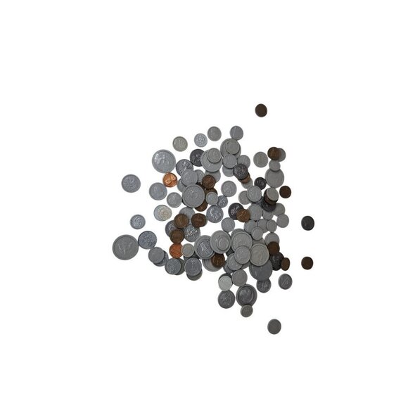 Assorted Play Money Coins Lot - Plastic & Metal Look Alike - Picture 15 of 16